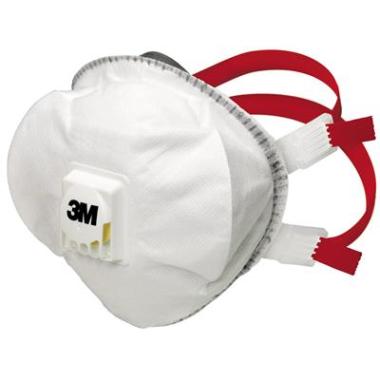 3M 8835+ stofmasker FFP3 R D met uitademventiel wit