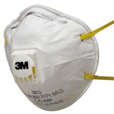 3M 8812 stofmasker FFP1 NR D met uitademventiel wit