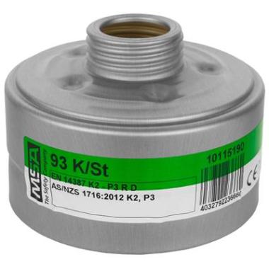 MSA 93 combinatiefilter K2-P3 R D zilvergrijs