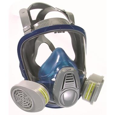 MSA Advantage 3211 Twin volgelaatsmasker blauw/grijs