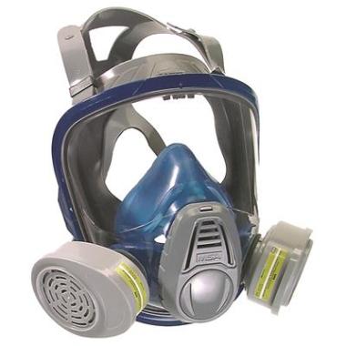 MSA Advantage 3231 Twin volgelaatsmasker blauw/grijs