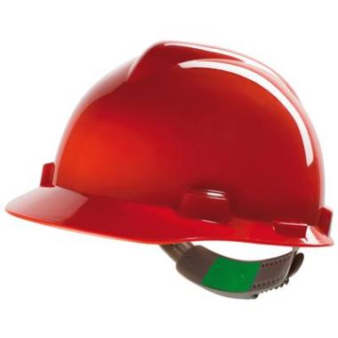 MSA V-Gard veiligheidshelm met Push-Key binnenwerk rood