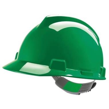 MSA V-Gard veiligheidshelm met Push-Key binnenwerk groen