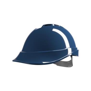 MSA V-Gard 200 veiligheidshelm met Push-Key binnenwerk blauw