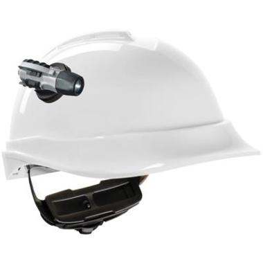 MSA V-Gard 200 veiligheidshelm met Fas-Trac III binnenwerk en lamphouder wit