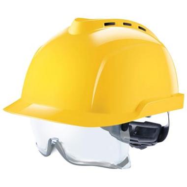 MSA V-Gard 930 geventileerde veiligheidshelm geel