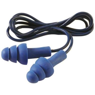 3M E-A-R Tracer detectable oordop met koordje blauw