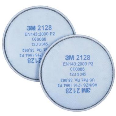 3M 2128 stoffilter P2 R wit