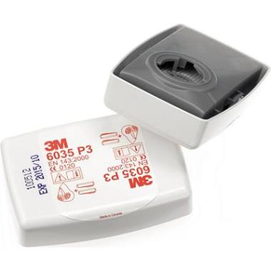 3M 6035 stoffilter P3 R wit