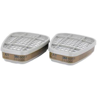 3M 6051 gas- en dampfilter A1 grijs