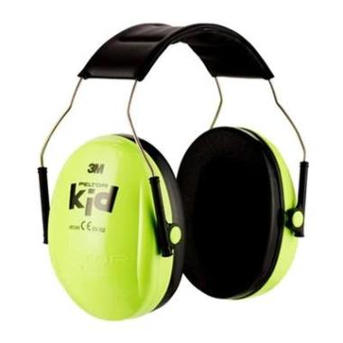 3M Peltor Kid gehoorkap met hoofdband fluo groen