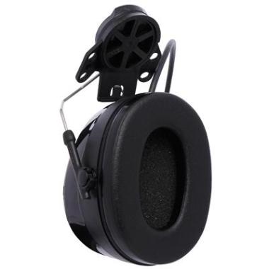 3M Peltor Worktunes Pro FM Radio gehoorkap met helmbevestiging zwart
