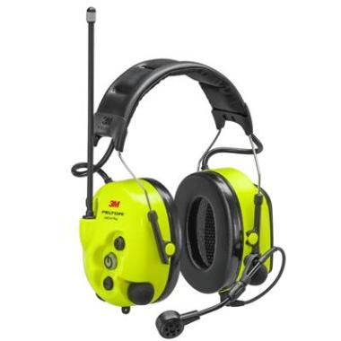 3M Peltor LiteCom Plus gehoorkap met hoofdband fluo geel