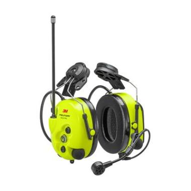 3M Peltor LiteCom Plus Headset gehoorkap met helmbevestiging fluo geel