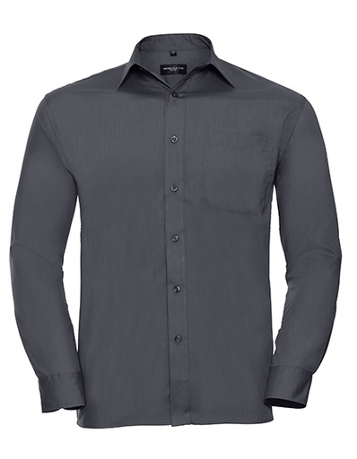 Overhemd heren Poly-Cotton Z934 convoy grijs