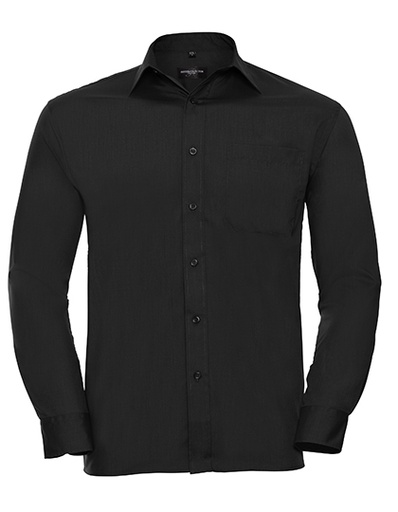 Overhemd heren Poly-Cotton Z934 zwart