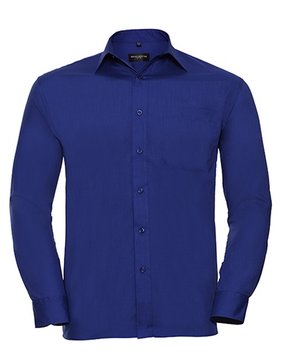Overhemd heren Poly-Cotton Z934 bright royal