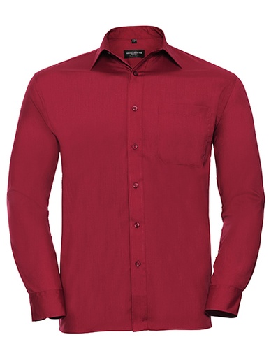Overhemd heren Poly-Cotton Z934 rood