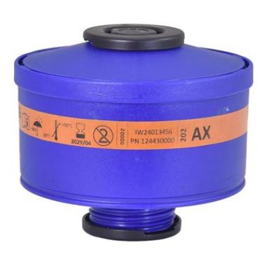 Spasciani 202 gas- en dampfilter AX blauw