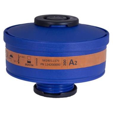 Spasciani 200 gas- en dampfilter A2 blauw