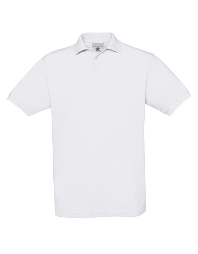 B&C Unisex Polo Safran white