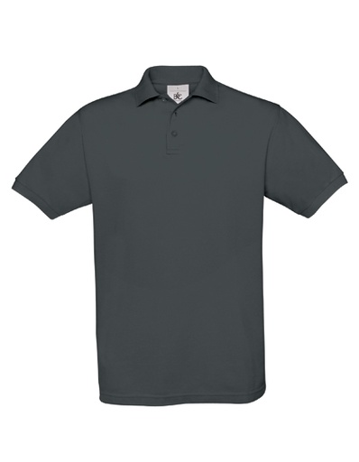 B&C Unisex Polo Safran dark grey (solid)