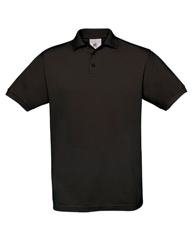 B&C Unisex Polo Safran black