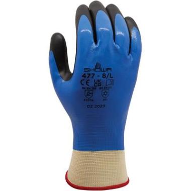 Showa 477 handschoen zwart/blauw