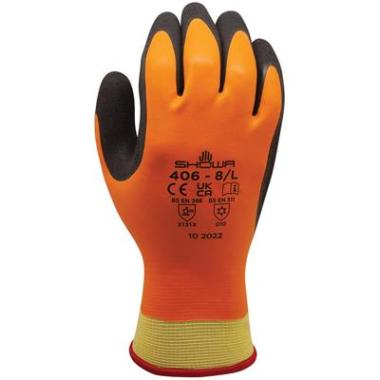 Showa 406 handschoen zwart/oranje
