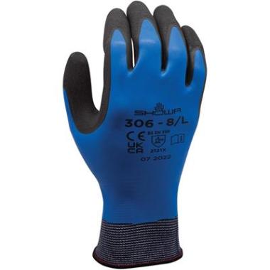 Showa 306 handschoen zwart/blauw