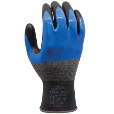 Showa 376R handschoen zwart/blauw/grijs