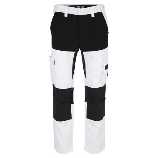 HECTOR BROEK wit/zwart