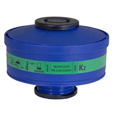 Spasciani 100 gas- en dampfilter K2 blauw