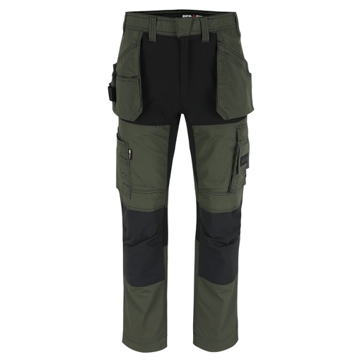 SPECTOR BROEK donker kaki/zwart