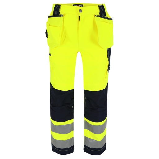 STYX HIGH VIZ BROEK fluo geel/marineblauw