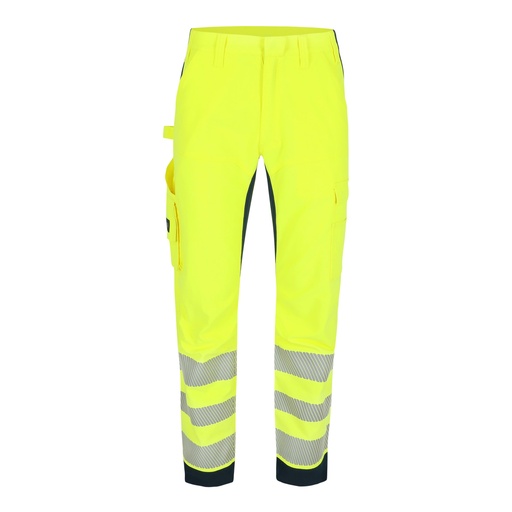 TOREX HIGH VIZ BROEK fluo geel/marineblauw