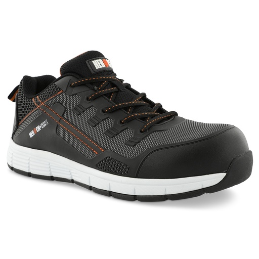 DAVOS S1P LAGE VEILIGHEIDSSNEAKERS zwart