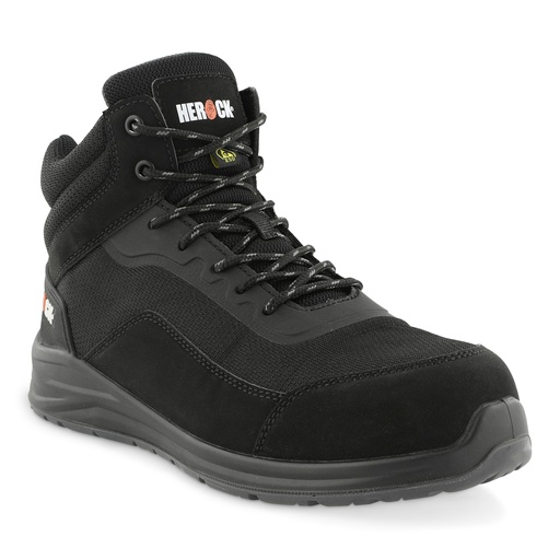 LENO S1PS SR FO ESD SC HOGE VEILIGHEIDSSNEAKERS zwart/antraciet