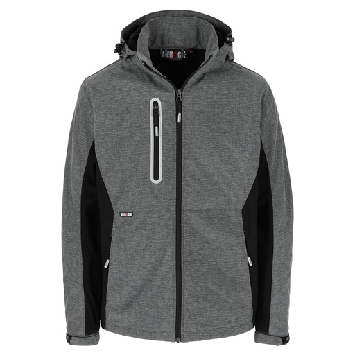 FLEXOR SOFTSHELL JAS REFLECTEREND grijs/zwart