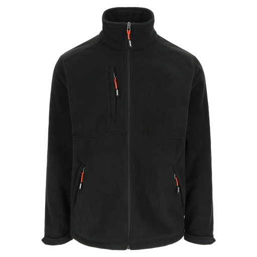 MARKUS FLEECE JAS zwart