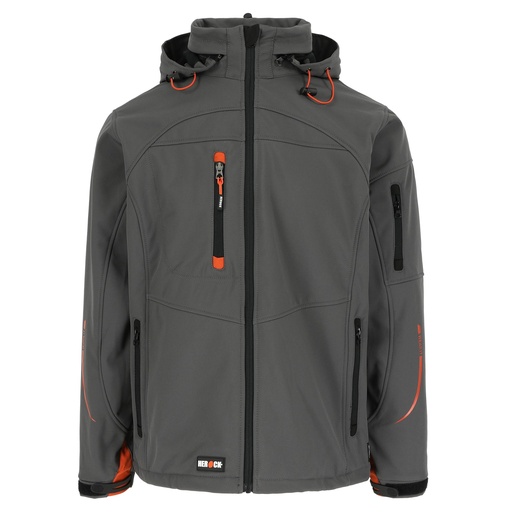 POSEIDON SOFTSHELL JAS grijs