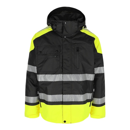 METEOR HIGH VIZ JAS zwart/fluo geel
