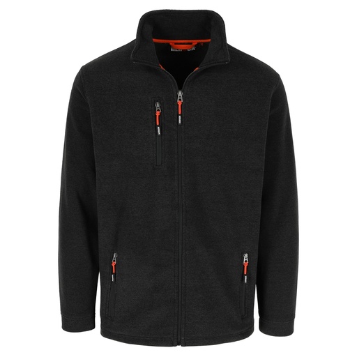 ILIAS FLEECE JAS antraciet