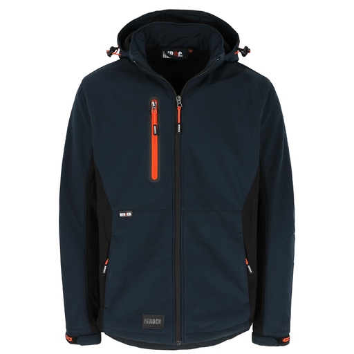 TRYSTAN SOFTSHELL JAS marineblauw/zwart