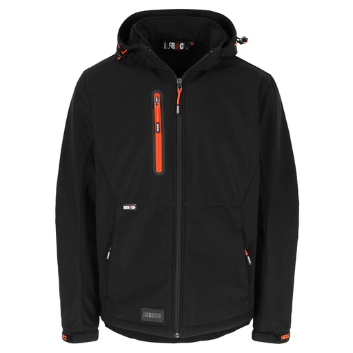 TRYSTAN SOFTSHELL JAS zwart