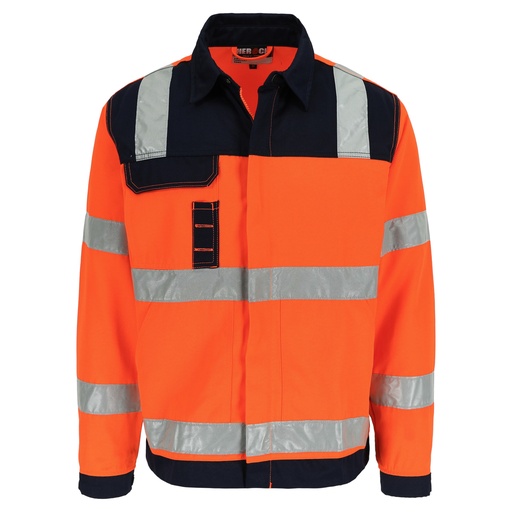 HYDROS HIGH VIZ JAS fluo oranje/marineblauw
