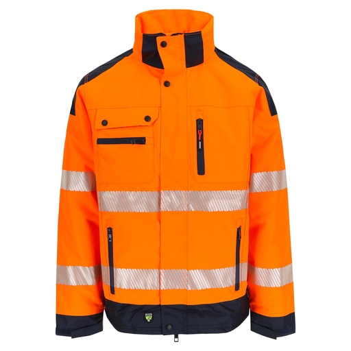 HODOR HIGH VIZ JAS fluo oranje/marineblauw