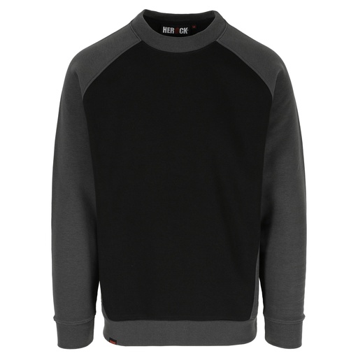 BORIS SWEATER antraciet/zwart