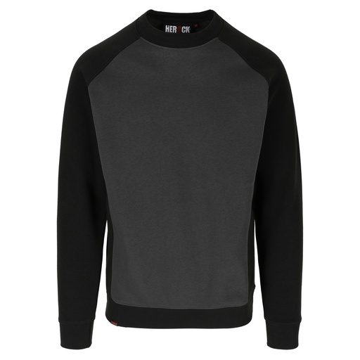 BORIS SWEATER zwart/antraciet