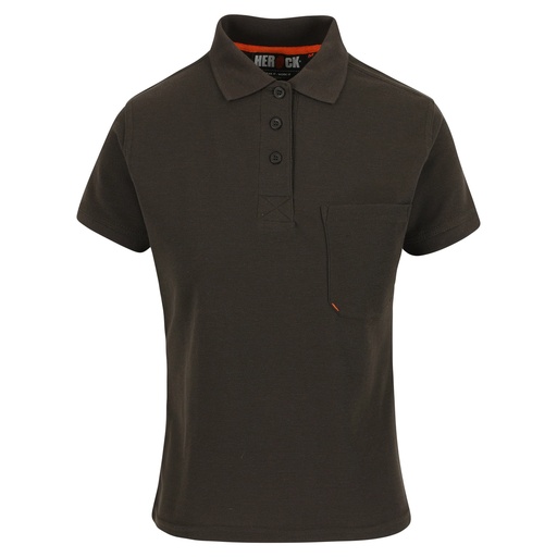 FREYA POLO KORTE MOUWEN DAMES bruin